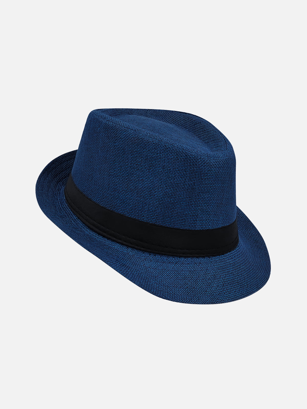 Milleniva unisex lacivert yazlık kumaş fötr trilby şapka. Günlük kullanıma uygun, şık ve konforlu.