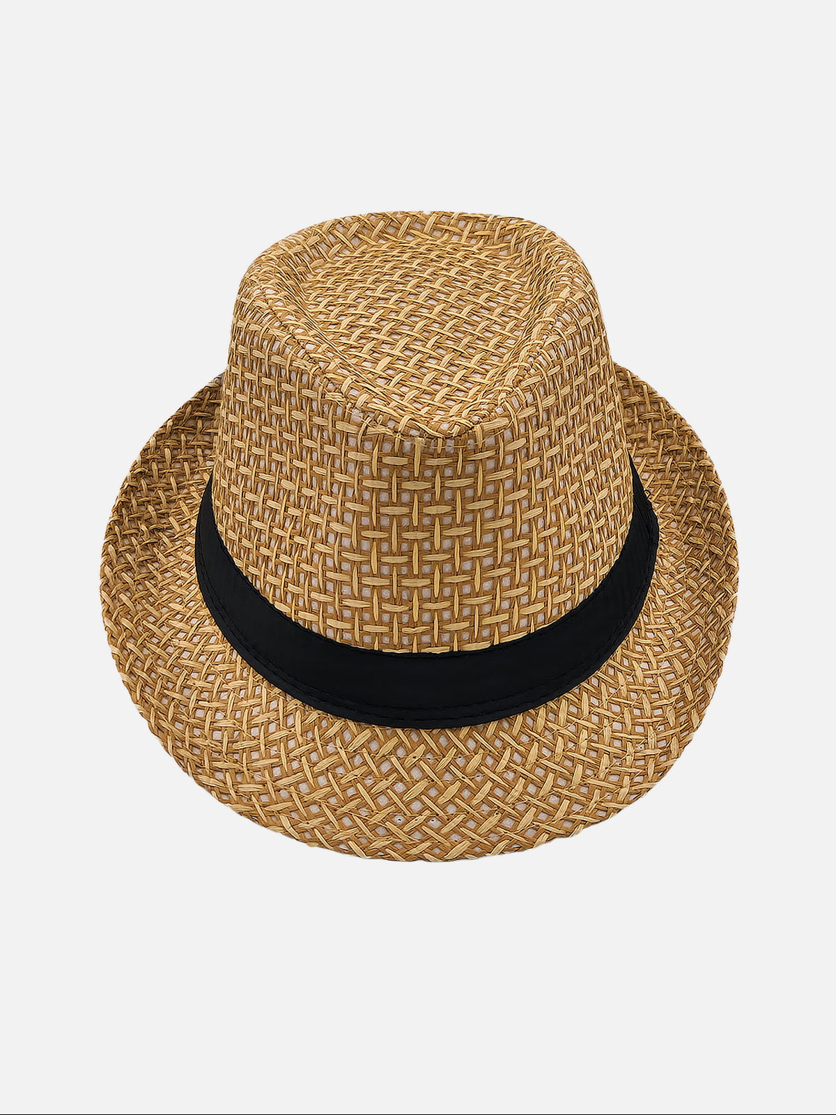 Milleniva yazlık hasır fötr şapka. Unisex trilby modeliyle şık ve modern görünüm.