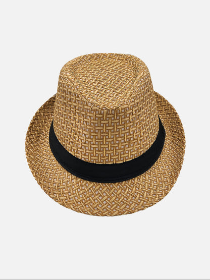 Milleniva yazlık hasır fötr şapka. Unisex trilby modeliyle şık ve modern görünüm.