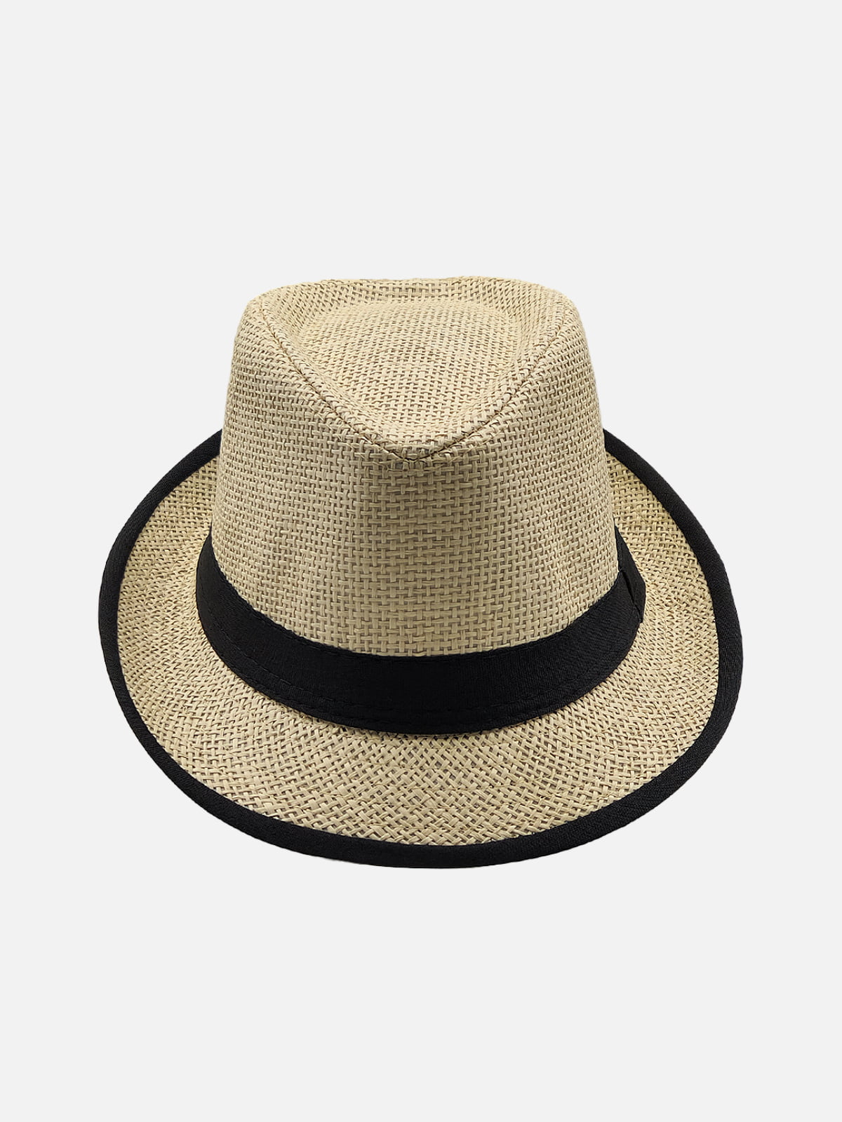 Milleniva bej hasır fötr şapka, unisex yazlık trilby modeli. Günlük kullanım için hafif ve şık.