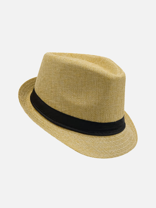 Milleniva bej trilby fötr şapka, unisex yazlık kumaş şapka. Günlük stil için ideal.